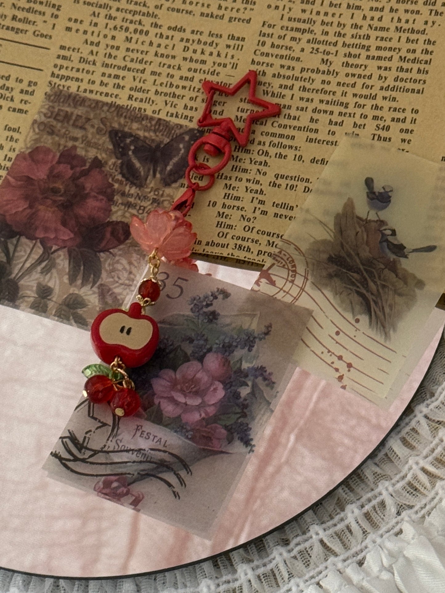 Apple Lily Keychain ✨🍎